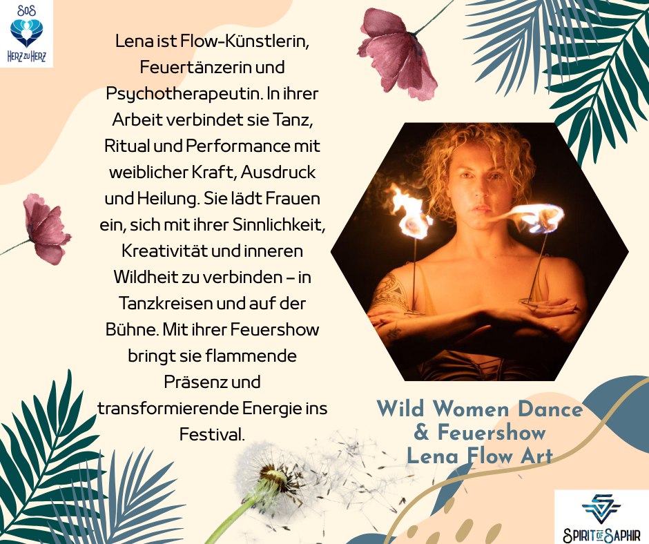 Poster: Feuershow – Lena Flow Art