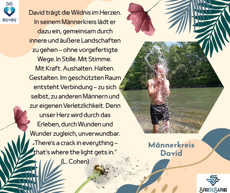 Poster: Männerkreis mit David